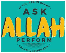 5 Ace If You Are In Doubt Ask Allah Islamic Wall Sticker Paper Poster Reglious Assorted Paper Set Of 1
