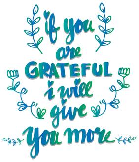 5 Ace If You Are Grateful Wall Sticker Paper Poster