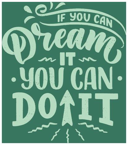 5 Ace If You Can Dream Wall Sticker Paper Poster