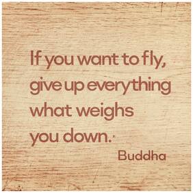 5 Ace If You Want To Fly Quotation Wall Sticker Paper Poster Quotation Assorted Paper Set Of 1