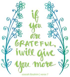 5 Ace If You Are Grateful Islamic Wall Sticker Paper Poster Reglious Assorted Paper Set Of 1