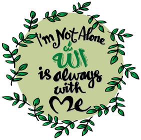 5 Ace Im Not Alone Allah Is Always Wall Sticker Paper Poster