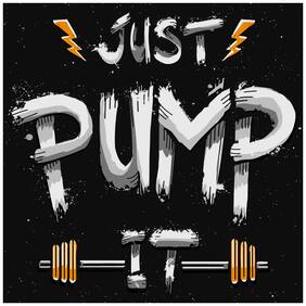 5 Ace Just Pump It Quotation Wall Sticker Paper Poster Quotation Assorted Paper Set Of 1