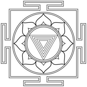 5 Ace Kali Yantra Wall Sticker Paper Poster