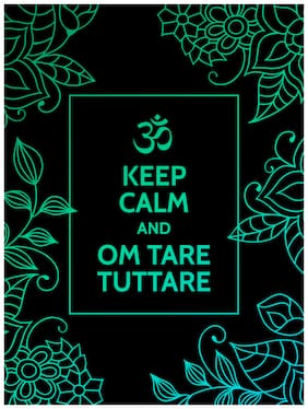 5 Ace Keep Clam And Om Wall Sticker Paper Poster