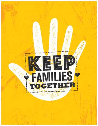 5 Ace Keep Families Together Wall Sticker Paper Poster