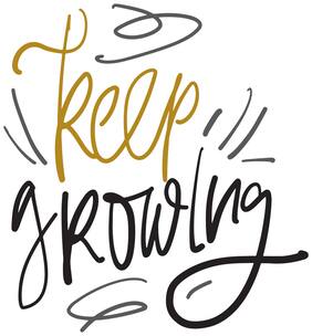 5 Ace Keep Growing Wall Sticker Paper Poster