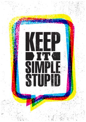 5 Ace Keep It Simple Stupid Motivational,Office Quotes Inspirational Paper Poster