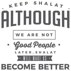 5 Ace Keep Shalat Wall Sticker Paper Poster
