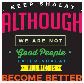5 Ace Keep Shalat Although Islamic Wall Sticker Paper Poster Reglious Assorted Paper Set Of 1