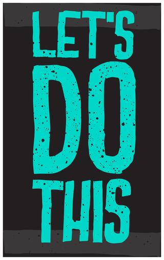 5 Ace Let'S Do This New Wall Sticker Paper Poster