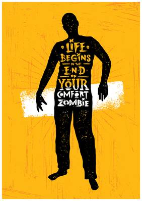 5 Ace Life Begins In The Motivational,Office Quotes Inspirational Paper Poster