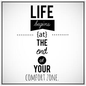 5 Ace Life Begins Quote Paper Poster