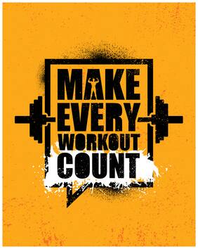5 Ace Make Every Workout Motivational,Office Quotes Inspirational Paper Poster