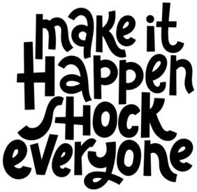5 Ace Make It Happen Wall Sticker Paper Poster