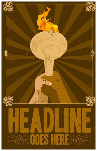 5 Ace Matte Headline Goes here wall poster