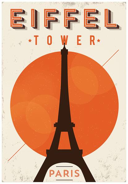 5 Ace Matte Eifle Tower wall poster