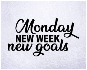 5 Ace Monday New Week Wall Sticker Paper Poster