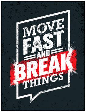 5 Ace Move Fast And Break Wall Sticker Paper Poster