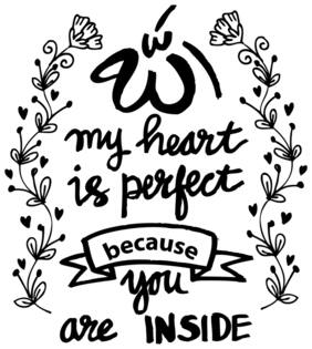 5 Ace My Heart Is Perfect Because Wall Sticker Paper Poster