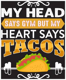 5 Ace My Head Says Gym Quotation Wall Sticker Paper Poster Quotation Assorted Paper Set Of 1