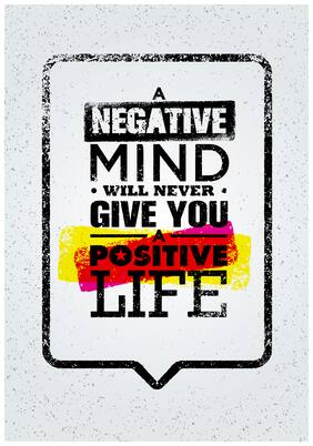5 Ace Negative Mind Will Never Give You Paper Poster