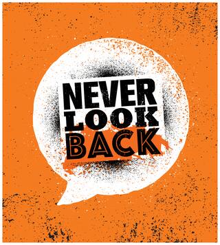 5 Ace Never Look Back Motivational,Office Quotes Inspirational Paper Poster