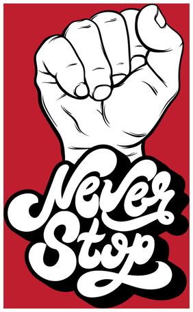 5 Ace Never Stop Wall Sticker Paper Poster