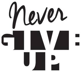 5 Ace Never Give Up B Wall Sticker Paper Poster