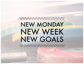 5 Ace New Monday New Week New Goals Wall Sticker Paper Poster