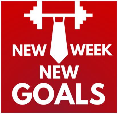 5 Ace New Week New Goals White Wall Sticker Paper Poster