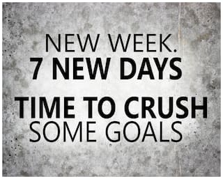 5 Ace New Week Quotation Wall Sticker Paper Poster Quotation Assorted Paper Set Of 1