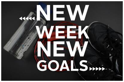 5 Ace new week new goals Wall Decor Poster