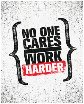5 Ace No One Cares Work Paper Poster