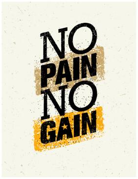 5 Ace No Pain No Gain New Motivational,Office Quotes Inspirational Paper Poster