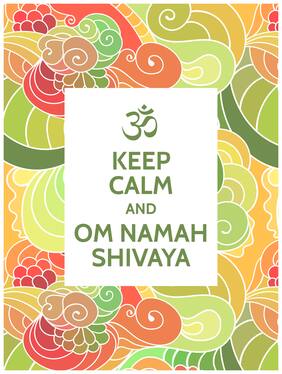 5 Ace Om Keep Clam Wall Sticker Paper Poster