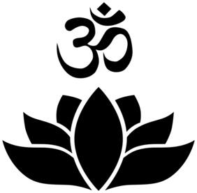 5 Ace Om With Lotus Wall Sticker Paper Poster
