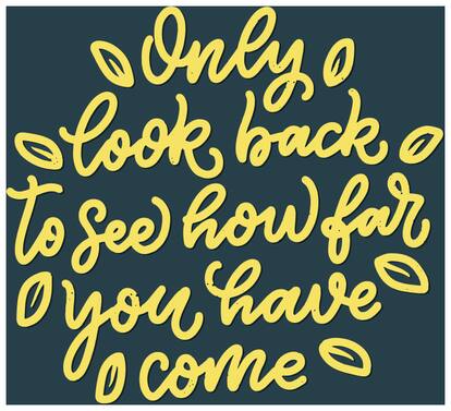 5 Ace Only Look Back To See Wall Sticker Paper Poster