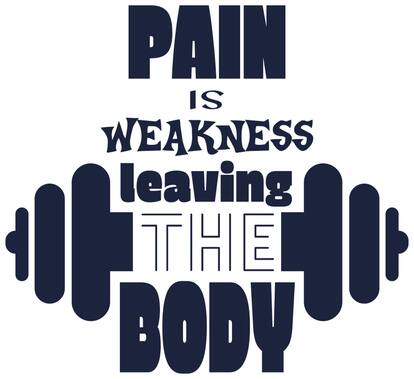 5 Ace Pain Is Weakness Wall Sticker Paper Poster