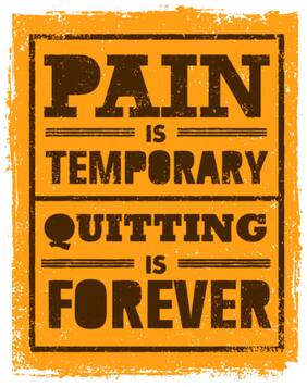 5 Ace Pain Is Temproary Paper Poster