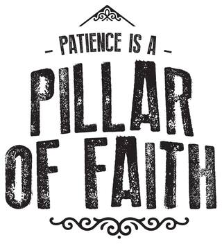 5 Ace Patience Is A Pillar Islamic Wall Sticker Paper Poster