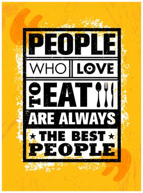 5 Ace People Who Love To Eat Motivational,Office Quotes Inspirational Paper Poster