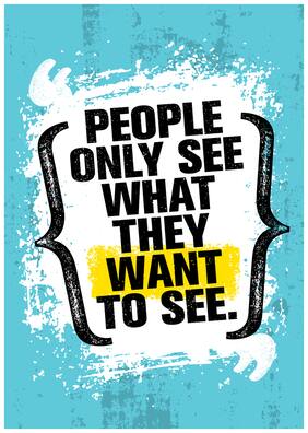 5 Ace People Only See What See Wall Sticker Paper Poster