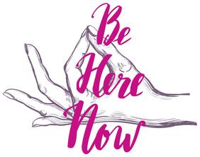5 Ace Pink Be Here Now Wall Sticker Paper Poster