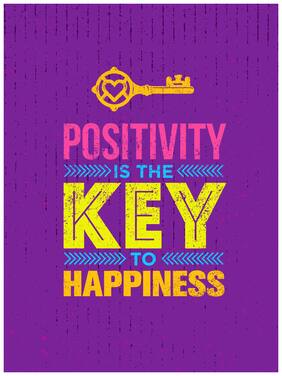 5 Ace Positivity Is The Key Wall Sticker Paper Poster