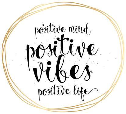 5 Ace positive mind vibes life Wall Decor Poster