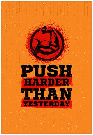 5 Ace Push Harder Than Paper Poster