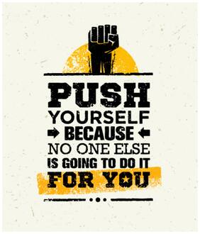 5 Ace Push Yourself New Wall Sticker Paper Poster