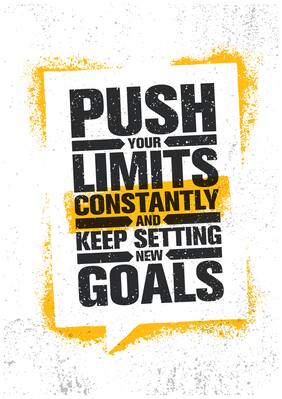 5 Ace Push Your Limits Wall Sticker Paper Poster