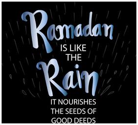 5 Ace Ramadan Is Like The Rain Islamic Wall Sticker Paper Poster